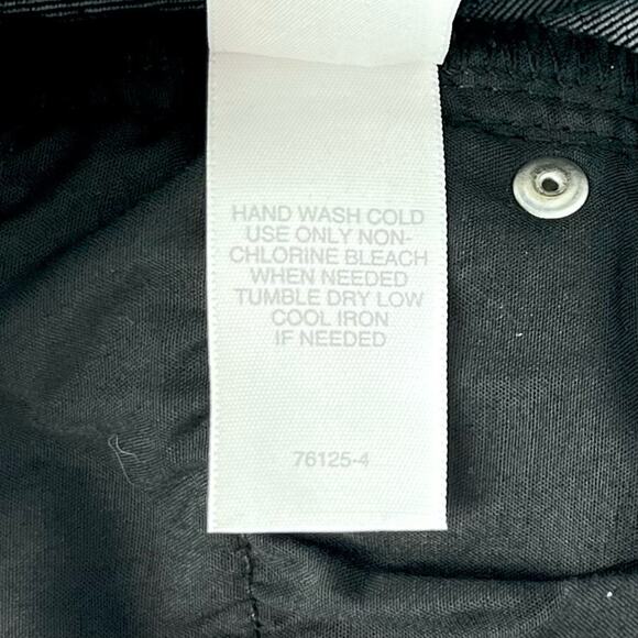 Bisou Bisou Michele Bohbot Black Flocked Skinny Jeans Size 4 - Picture 7 of 8